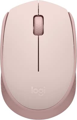 Mouse sem fio Logitech M170 com Design Ambidestro Compacto, Conexão USB e Pilha Inclusa - Rosa