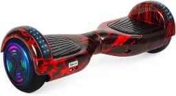 Egazza K5 Hoverboard Chama Vermelha', Scooter de Equilíbrio 6,5' com Bluetooth e Luzes LED para Crianças e Adolescentes