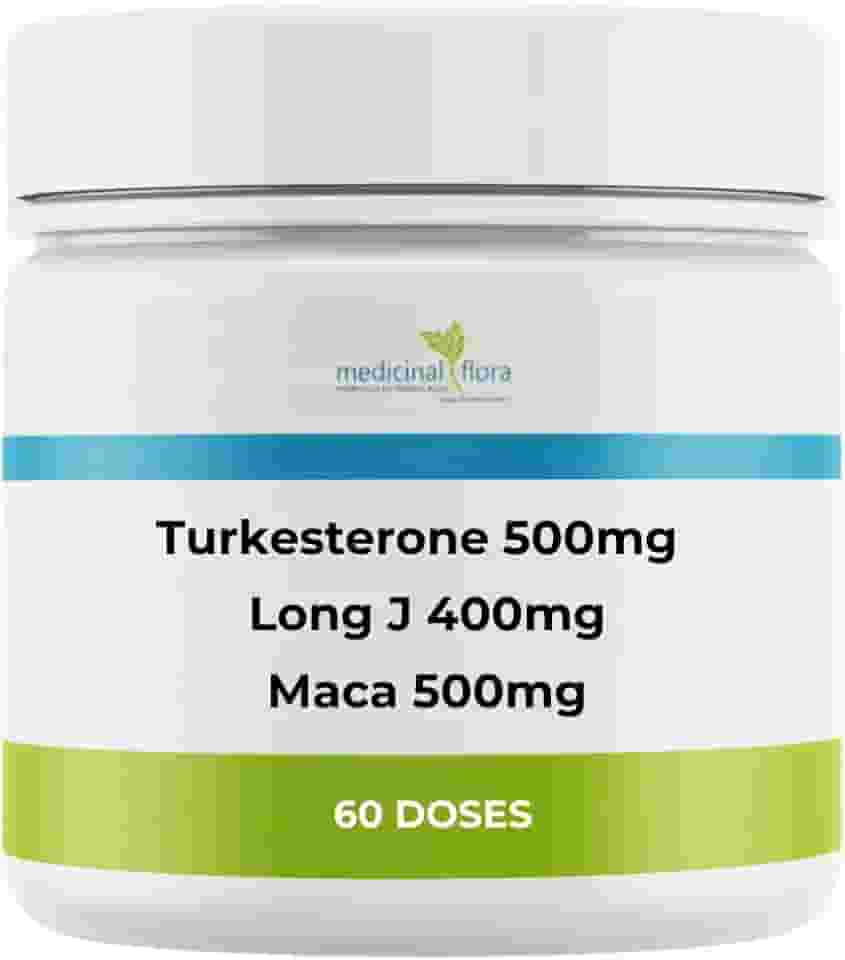Maca Peruana 500mg + Turkesterone 500mg + Long J - 60 Doses