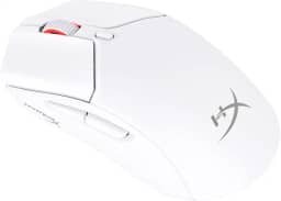 Mouse sem Fio Gamer HyperX Pulsefire Haste 2 – Ultraleve, 61 g, Wireless e Bluetooth 2,4GHz, até 26000 DPI, Sensor HyperX 26K, 100 Horas de Duração de Bateria, Branco (6N0A9AA)
