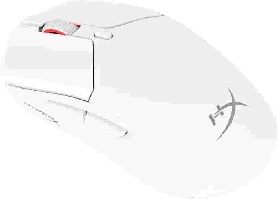 Mouse sem Fio Gamer HyperX Pulsefire Haste 2 – Ultraleve, 61 g, Wireless e Bluetooth 2,4GHz, até 26000 DPI, Sensor HyperX 26K, 100 Horas de Duração de Bateria, Branco (6N0A9AA)