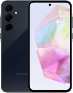 Samsung Galaxy A35 5G, Câmera Tripla Traseira de até 50MP, Selfie de 13MP, Nightography, Apagador de objetos, Design em vidro, IP67, Tela Super AMOLED de 6.6" 120Hz Vision Booster, 256GB - Azul Escuro