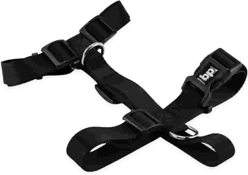 Coleira Peitoral Para Cachorro Cães Modelo H Tradicional Tamanho Porte Grande Médio Pequeno (Preto, G)