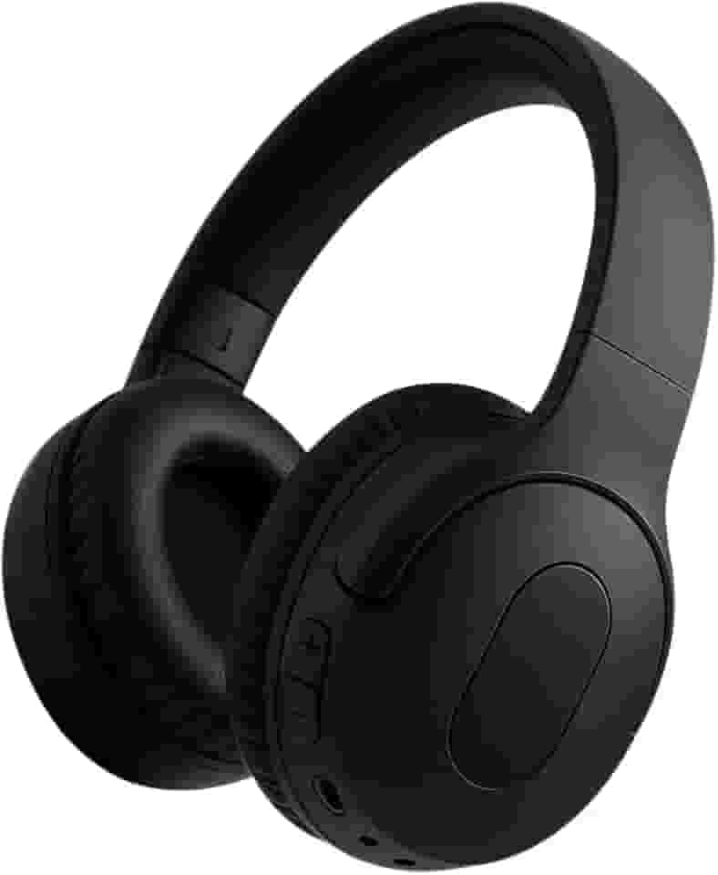 Fones de Ouvido Bluetooth Over-Ear, Som Estéreo, Almofadas Acolchoadas, Blutooth 5.3, Fone Headset, Fone Home office (Preto)