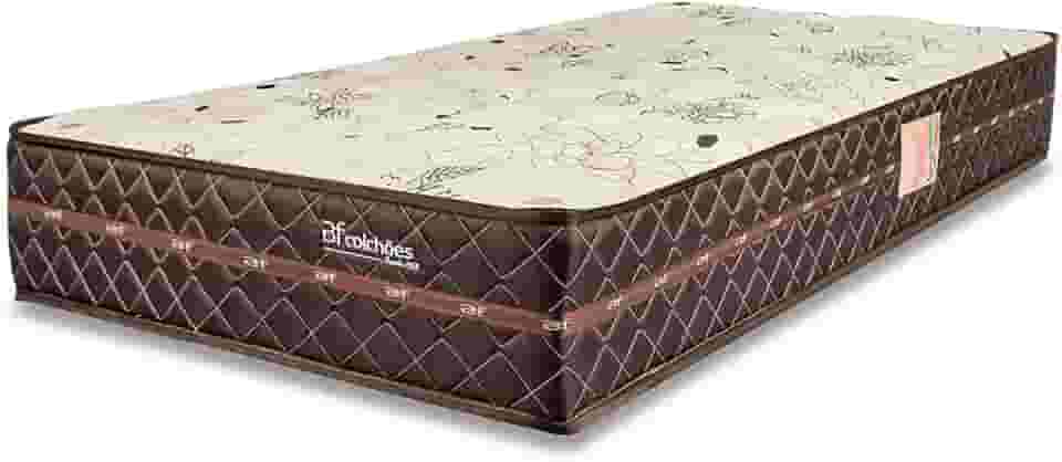 Colchão Solteirão Firme Espuma D33 Antialérgico Certificado Bege 97x203x24cm - BF Colchoes