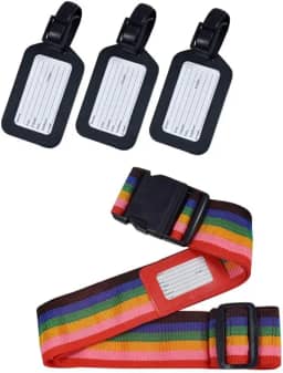 Conjunto Fita Ajustável e Tag Identificador Com 4 Peças Western