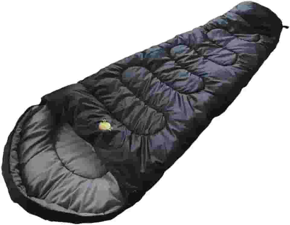 Guepardo, Saco de Dormir, Ultralight, Poliéster de , Temperaturas 5°C a 15°C, Compacto e Confortável, Ideal para Camping e Aventuras ao Ar Livre, Preto