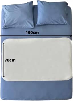 Protetor Absorvente de Colchão Lavável Geriátrico 100x70-1 unidade
