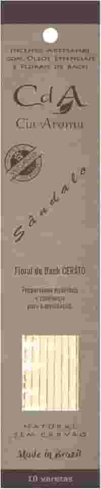 Incenso Vareta Sândalo Óleo Essencial e Florais