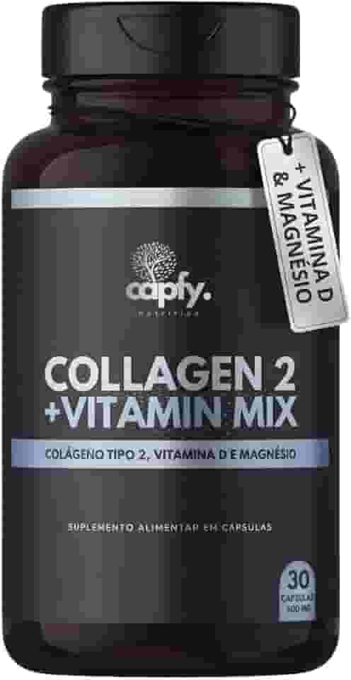 Colágeno Tipo 2 + Vitamina D3 + Vitamina K2 + Magnésio Vitaminas para Joelho e Articulações Collagen Plus Premium Capfy.Nutrition