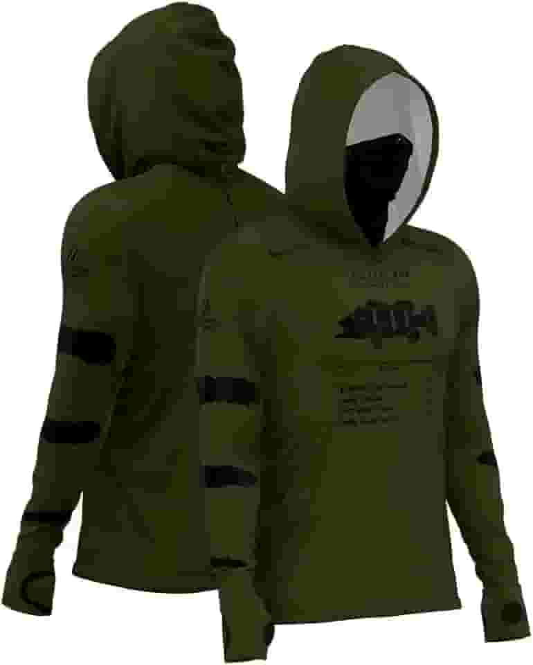 Camiseta de Pesca Masculina X-protect 360 Sublimada - Mar Negro Blue Rio G