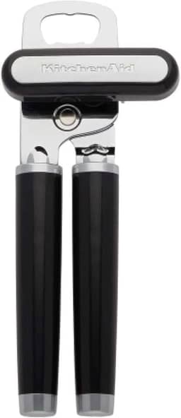KitchenAid KE199OHOBA Abridor de latas/abridor de garrafas multifunções clássico, 21,34 cm, preto