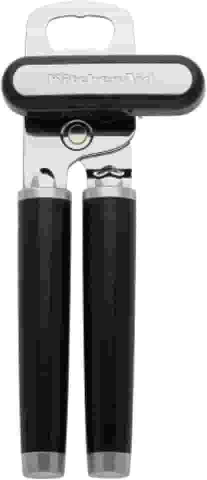KitchenAid KE199OHOBA Abridor de latas/abridor de garrafas multifunções clássico, 21,34 cm, preto