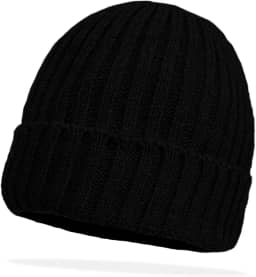 Gorro de Inverno Frio Lã Canelada Camada Dupla Unissex Geada Neve Proteção Orelhas Quentinho Macio Fofinho Cores