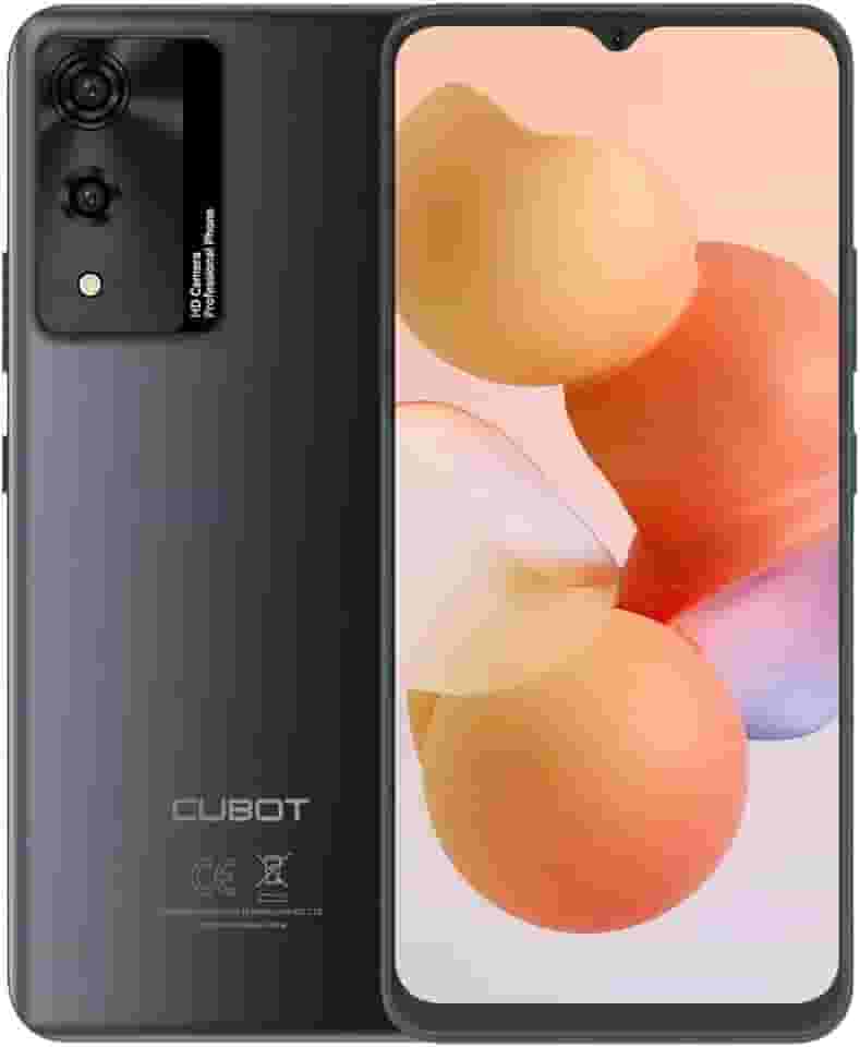 CUBOT A10, Smartphone Android 14, 6.56 Polegadas 90Hz, 12GB RAM, 128GB, Câmera 48MP, Bateria 5100mAh, Dual SIM 4G (Preto)