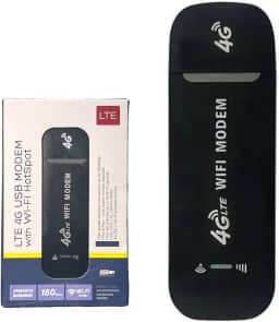 Modem 4G LTE Mini Roteador USB Portátil 150 Mbps para Viagem/Escritório/Homem-Office • Compatível com Chips de Operadoras • Compartilha WiFi 150Mb/s • Alimentação USB Universal