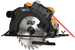 WAP Serra de Circular 7.1/4" ESC 1500 com Guia a Laser e Base de Ajuste até 45°, Empunhadura Emborrachada, 1500W 127V