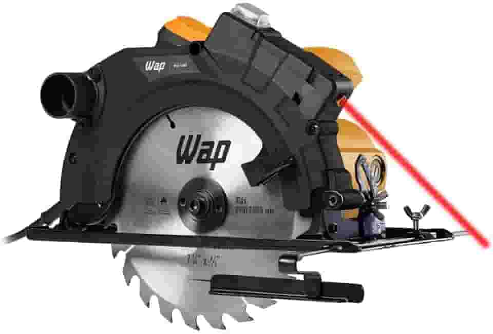 WAP Serra de Circular 7.1/4" ESC 1500 com Guia a Laser e Base de Ajuste até 45°, Empunhadura Emborrachada, 1500W 220V