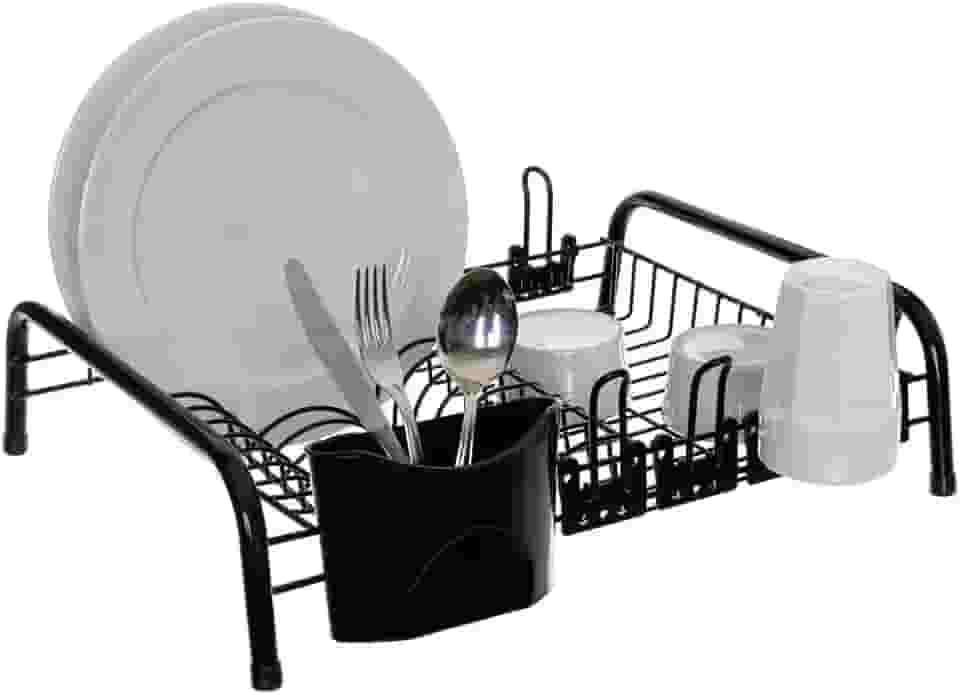 Escorredor de Louça 12 Pratos 6 Copos Porta Talher Metaltru
