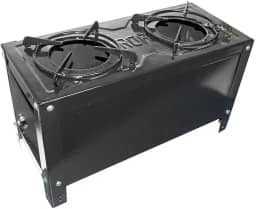 Roa Fogão a Lenha 2 Bocas Portátil com Grelha Esmaltada