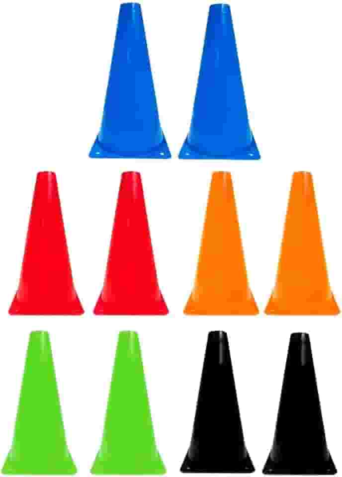 10x Mini Cone Sinalização Esportivo 23cm Agilidade Treino