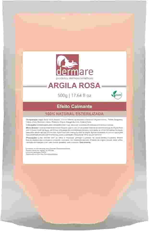 DERMARE Argila Rosa Para Peles Sensíveis 500G Dermare