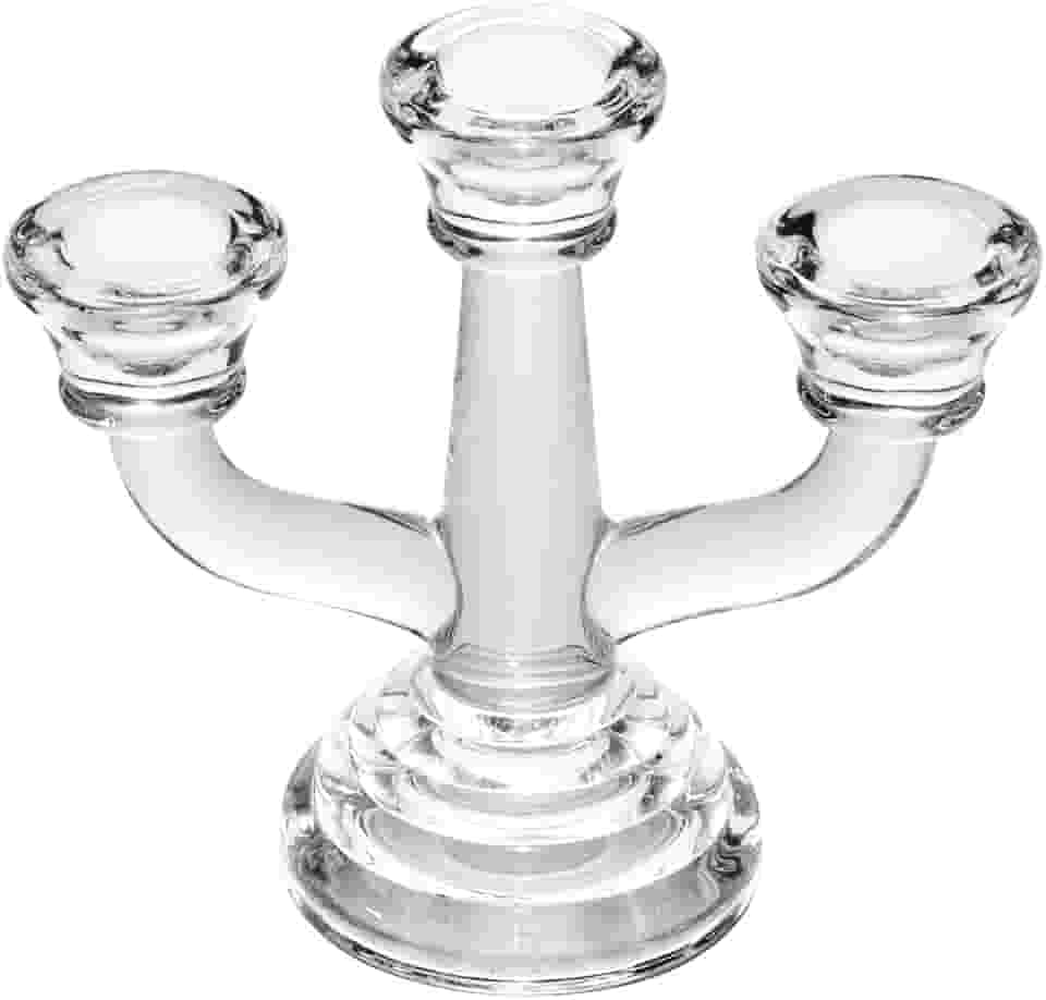 WOLFF - Candelabro de Vidro para 3 Velas Allure 15x7x13cm