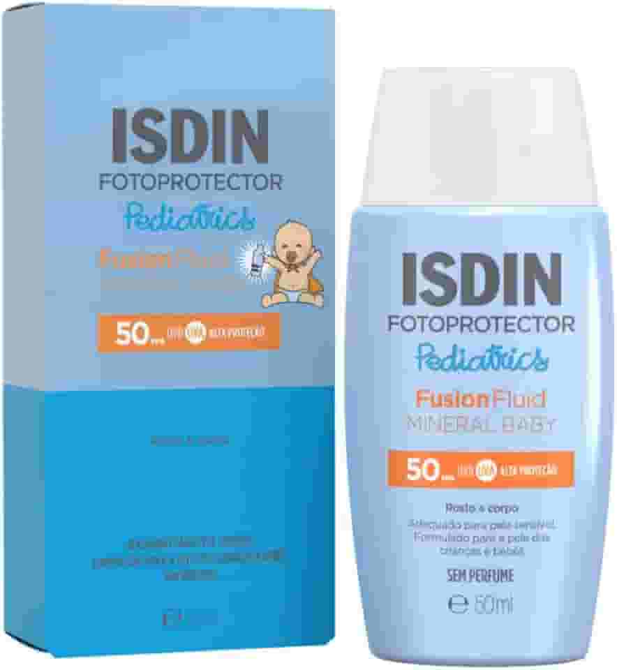 ISDIN Protetor Solar Infantil Fusion Fluid Mineral Baby FPS 50-50ml