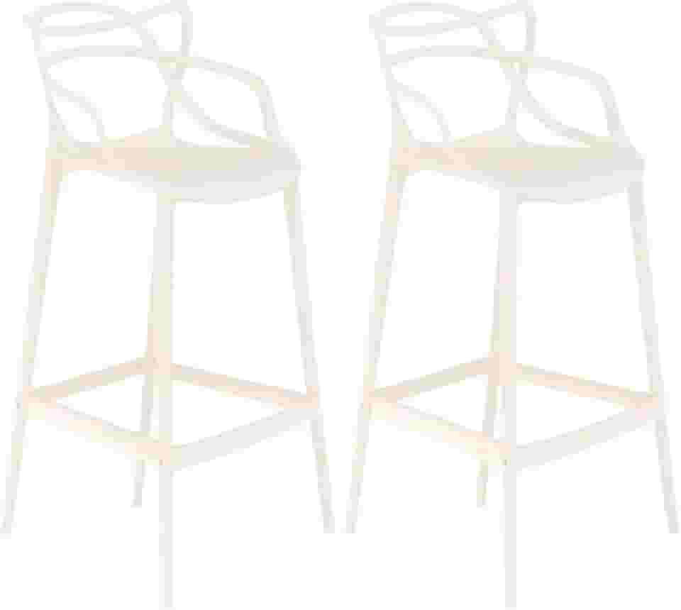 Loft7, Kit 2 banquetas altas bancada cozinha Masters Allegra