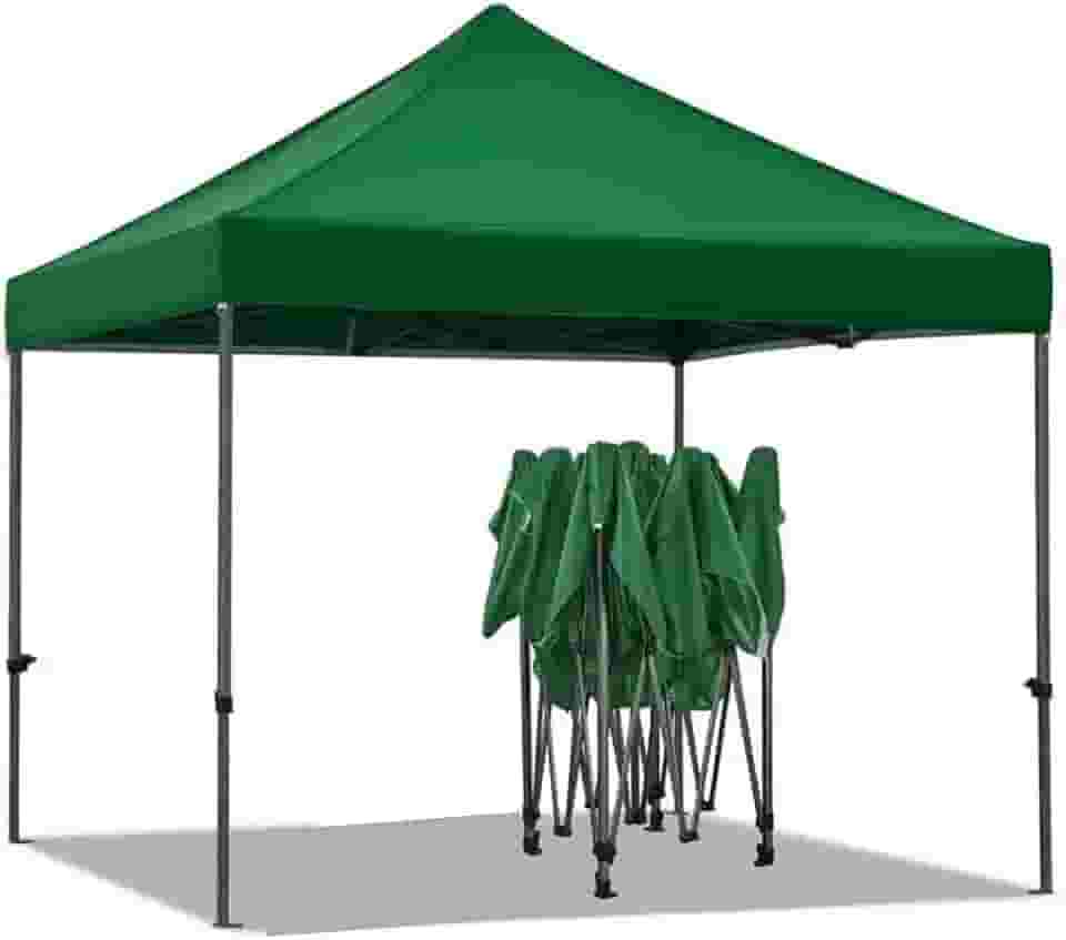 Barraca, Tenda Gazebo 3x3 Sanfonada Aço Galvanizado, Para Feira, laser, Praia, Camping, Estande, Casamento,Jardim (Verde)