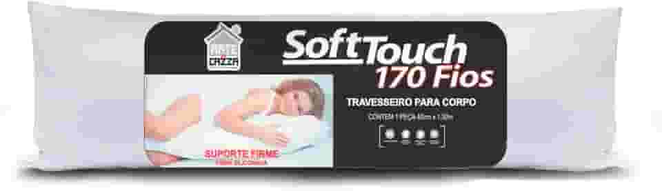 Travesseiro de Corpo Antialérgico Apoio Pernas e Coluna Xuxão Body Pillow Enchimento inteligente