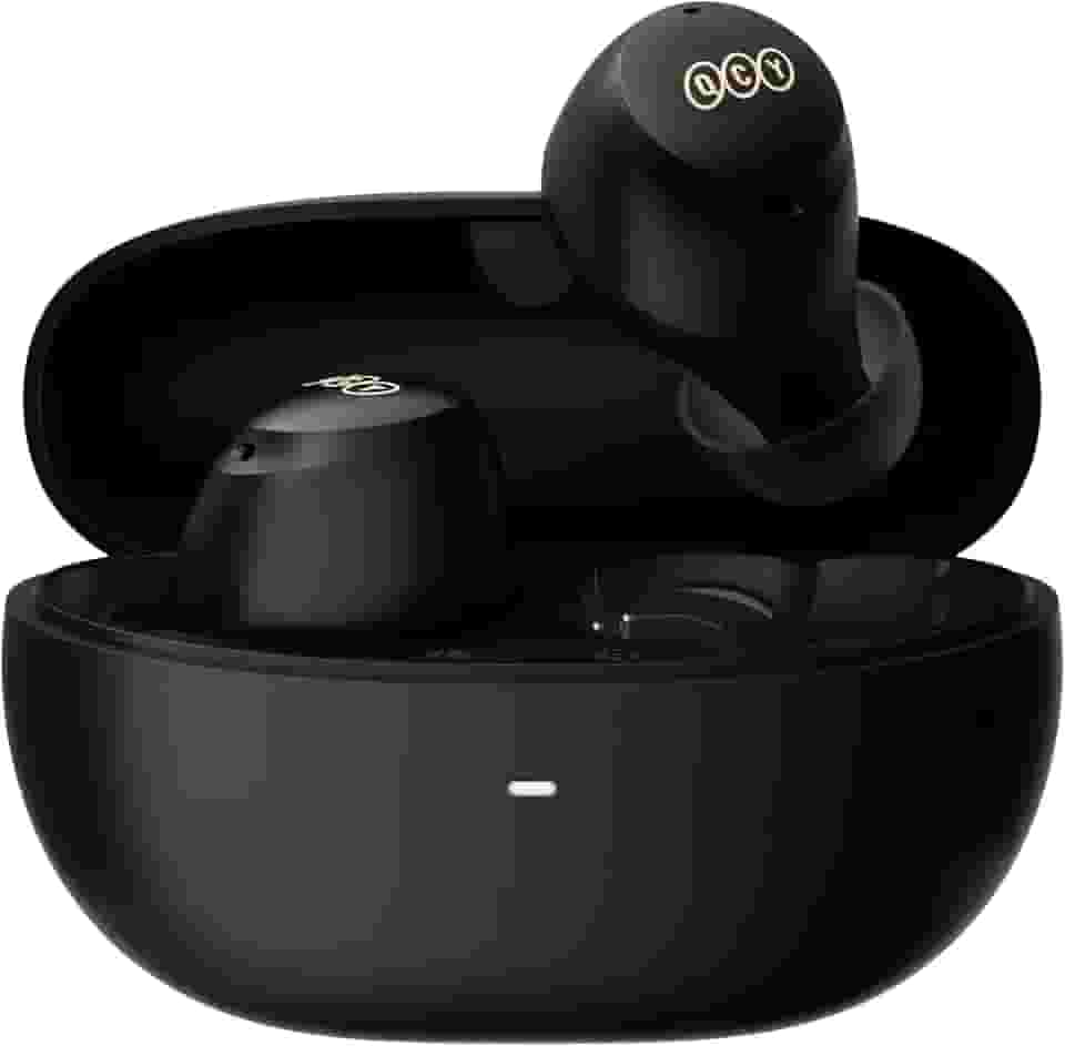 QCY HT07 ArcBuds ANC Fone De Ouvido Bluetooth, Fone Sem Fio Com 40dB Cancelamento De Ruído Ativo, 6 Microfones, 32 Horas De Reprodução - Preto