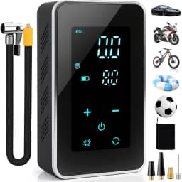 Recarregavel Inteligente Inflador, Pneu Inflador Inteligente Digital com LED, Compressor de Ar Portatil, Bomba de Encher Pneu, Compressor de Ar Portatil Automotivo