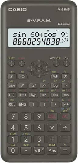 Calculadora Científica 240 Funções Preta FX-82MS-2-S4-DH Casio