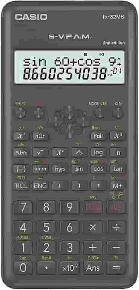 Calculadora Científica 240 Funções Preta FX-82MS-2-S4-DH Casio