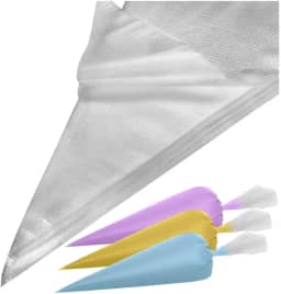 100 Sacos de Confeitar Descartáveis Médio Resistente Profissional Confeitaria Bolo Chantilly Cupcake Uso Doméstico Prático Kit Econômico Fácil de Usar Ideal para Uso Doméstico ou Profissional