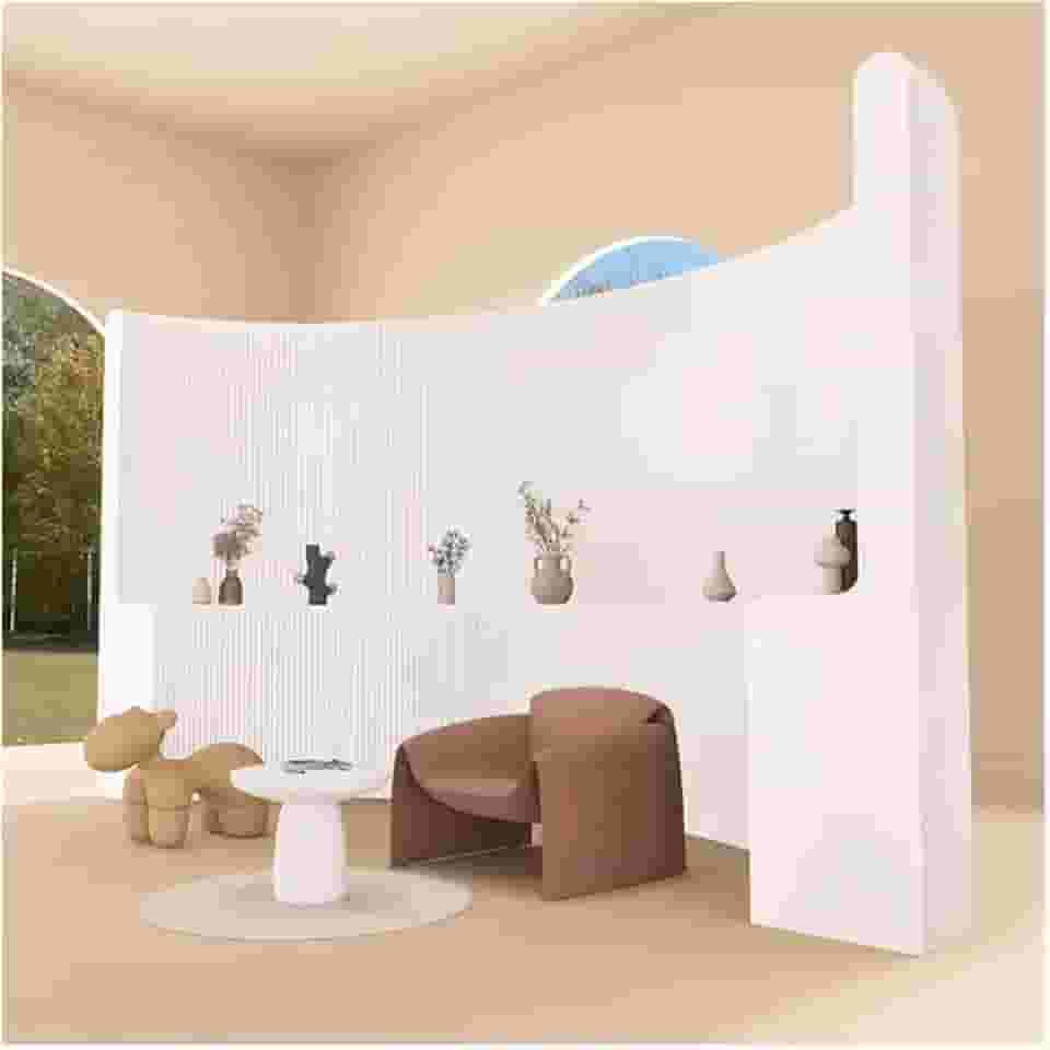 Biombos e Divisórias Divisor Dobrável Da Sala Interna Da Divisória Da Tela Da Privacidade Com Prateleiras De Armazenamento, Tela Do Painel De Papel Engrossado Para Casa E Escritório(White,2~3mx2m)