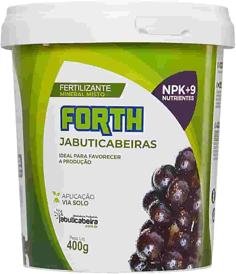 Adubo Forth Jabuticabeiras, Fertilizante Mineral, NPK + Micronutrientes, Tecnologia de Liberação Controlada, Balde, 400g