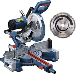 Bosch Serra meia esquadria telescópica GCM 254 D + Disco Multimaterial Alumínio 220V