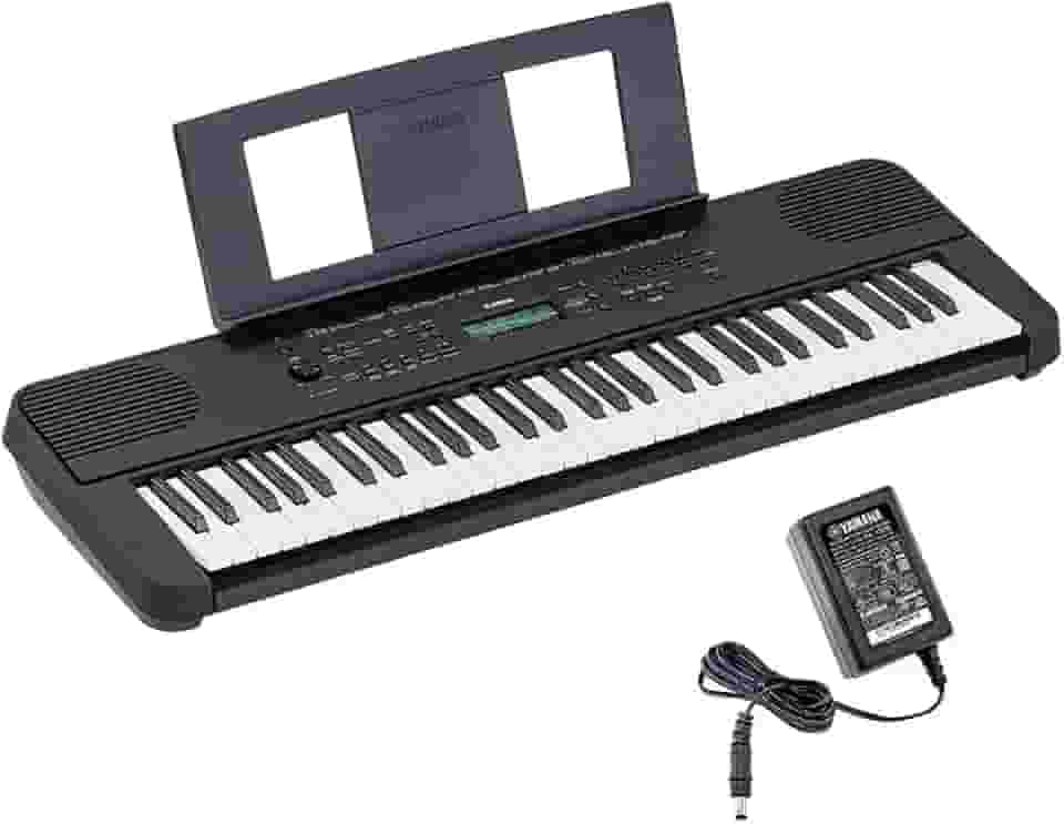 Teclado Arranjador 61 Teclas PSR E360 Preto com Fonte Bivolt Yamaha
