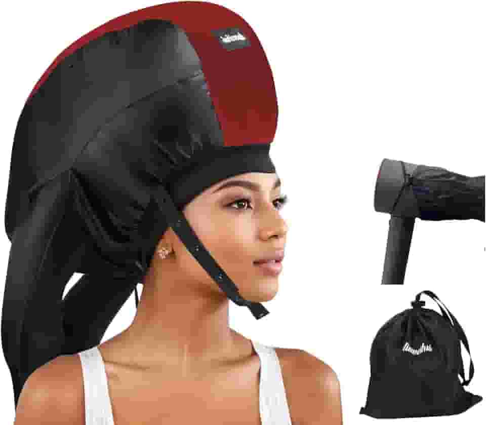 Secador de cabelo Bonnet, difusor de cabelo ideal para cabelos cacheados, sua solução definitiva – Tampa de secador de cabelo de capacidade espaçosa para pentear rapidamente os cachos