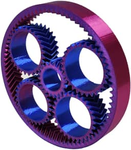 Brinquedo Engrenagem Fidget Planetária Spinner Anti Estresse Relaxante 3D Bicolor