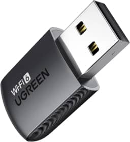 UGREEN Adaptador WiFi para PC de mesa, AX900 USB WiFi 6 adaptador com banda dupla de 5GHz/2,4 GHz, driver integrado para Windows 10/11