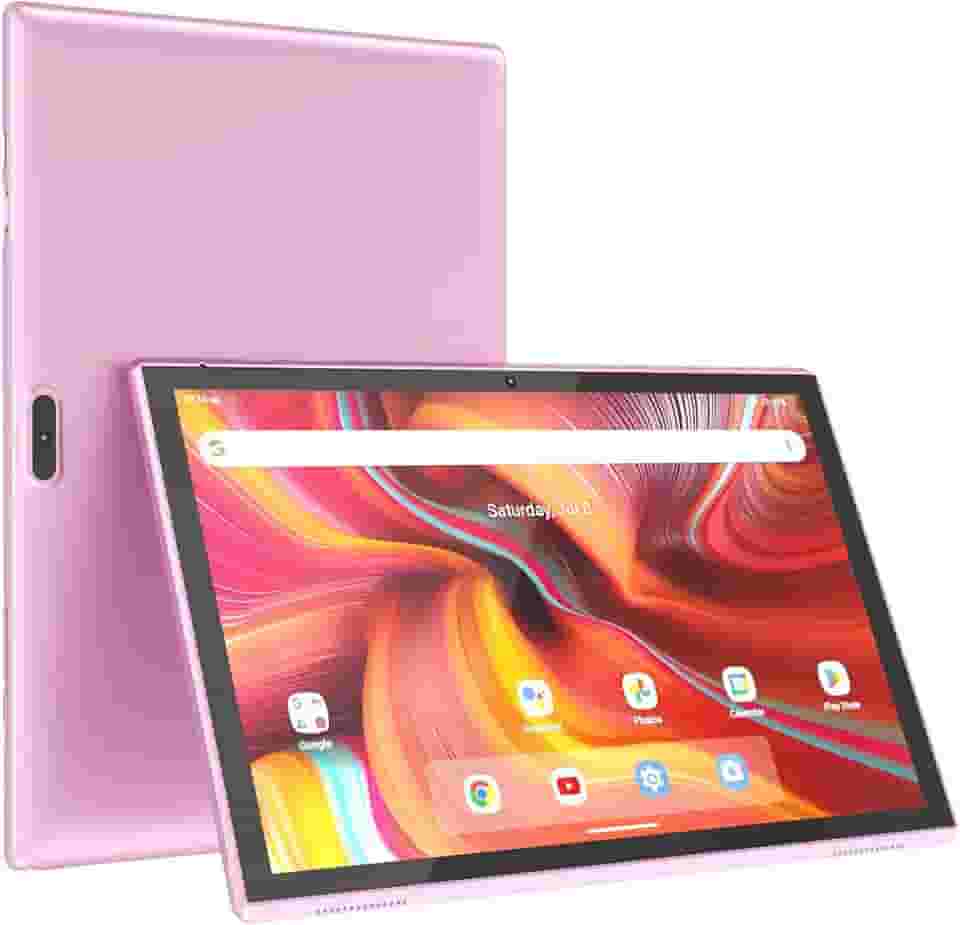 Tablet de 10 polegadas, tablet Google Android de 10 polegadas, processador quad-core, tablet com 32 GB de ROM, 2 GB de RAM, câmera de 2 MP + 8 MP, WiFi BT 10,1 polegadas, tela HD de 10,1 polegadas