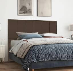 Cabeceira de Cama box com pé (King 1,95) - Vários Modelos e Cores (Marrom, Dubai)