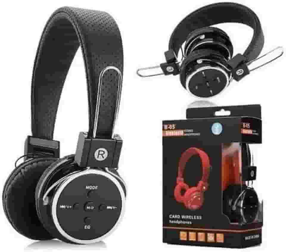 Fone de Ouvido Sem Fio Bluetooth e SD Mex B-05 - Preto