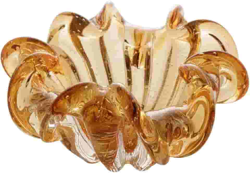 WOLFF - Centro de Mesa de Vidro Italy Âmbar 21cm x 10cm