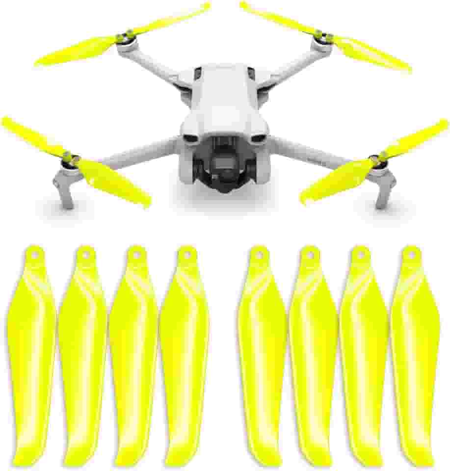 Master Airscrew Hélices Stealth para DJI Mini 3 - Cor elétrica, 4 hélices no conjunto