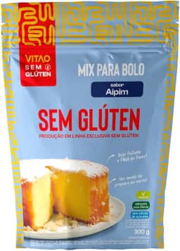Mix para Bolo sem Glúten Aipim, Dourado, Vitao, 400 g