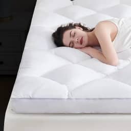 DOWNCOOL Colchão de 7,6 cm ultragrosso e fofo suporte de espuma viscoelástica para dor no corpo, almofada com design de malha respirável para sono profundo